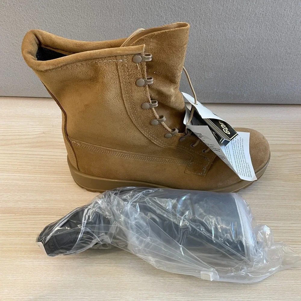 Belleville 790 Waterproof Gore-Tex Combat Boots Tan Suede Vibram Size 13.5W NEW